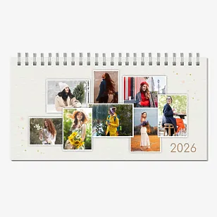 Шаблон за календар с лични снимки