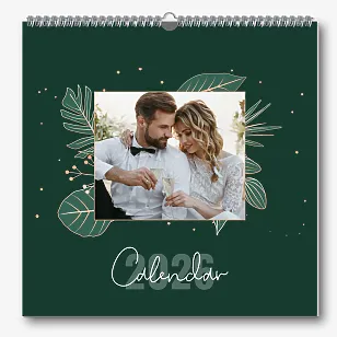 Шаблон за календар със сватбени снимки