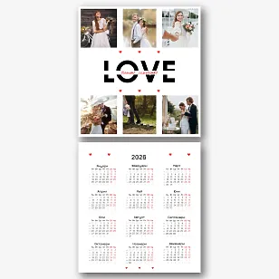 Шаблон на календара "нашето семейство"