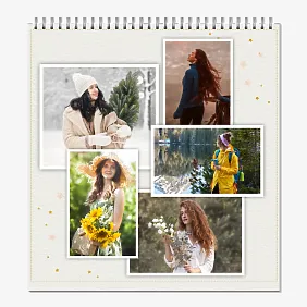 Шаблон за календар с лични снимки