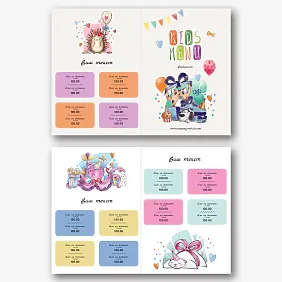 Шаблон за детско меню 