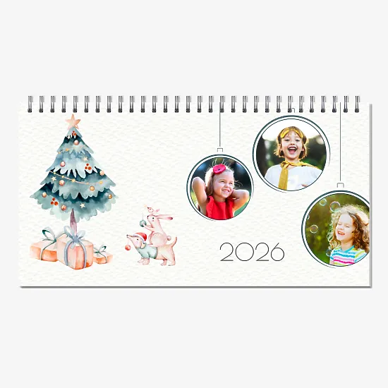 Сладък шаблон за календар със снимки на деца