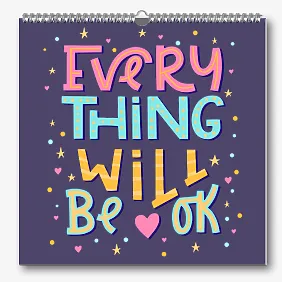 Положителен Шаблон за стенен календар