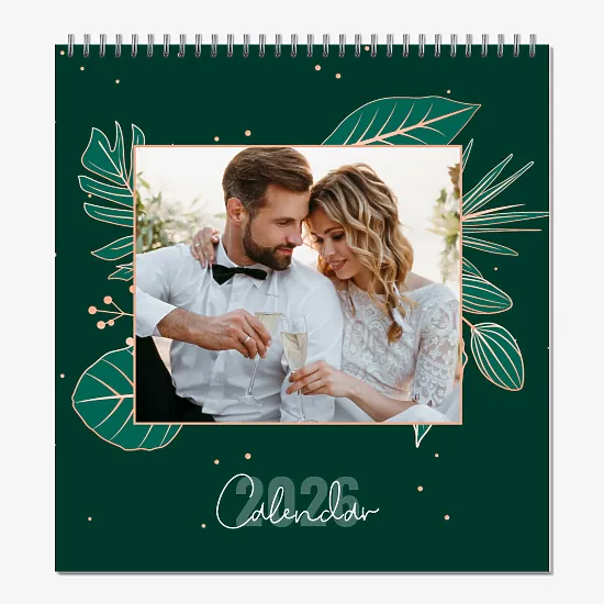 Шаблон за календар със сватбени снимки
