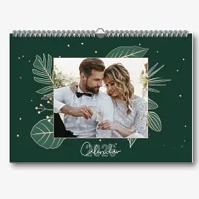 Шаблон за календар със сватбени снимки