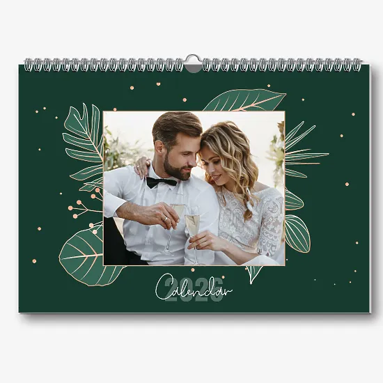 Шаблон за календар със сватбени снимки