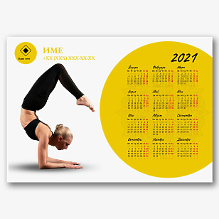 Шаблон за календар на йога център