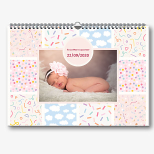 Шаблон за календар с детски снимки